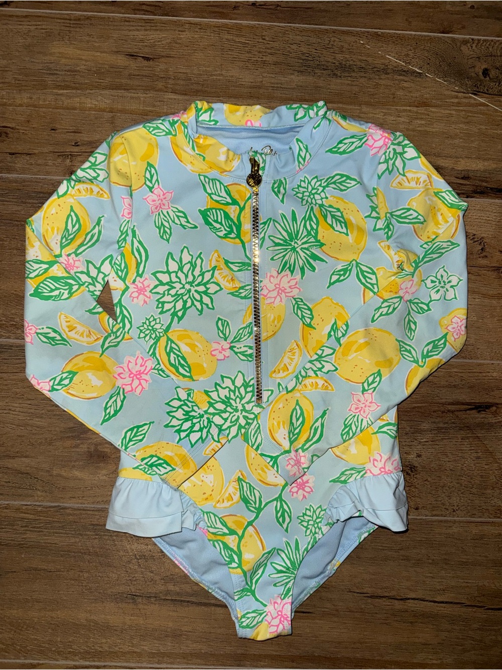 Lilly Pulitzer Rash Guard Lemon Suit